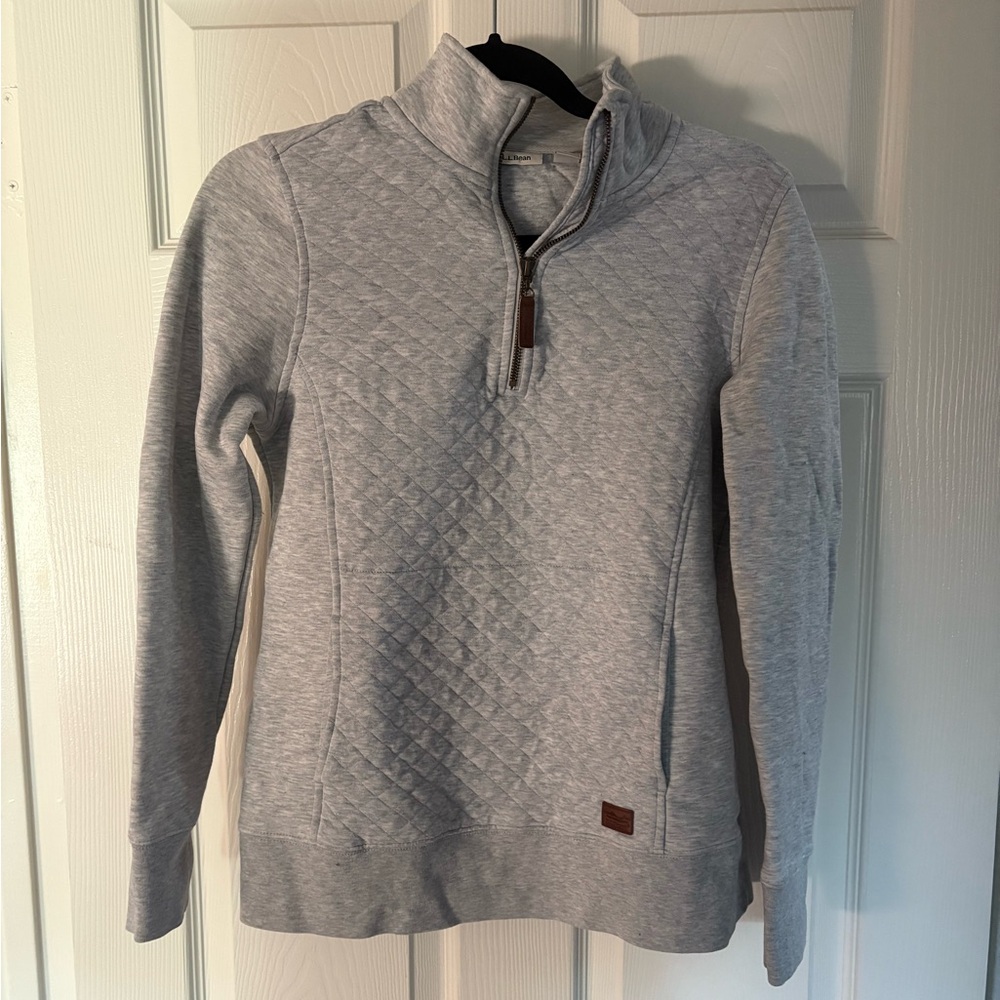 L.L. Bean quilted quarter zip Pullover